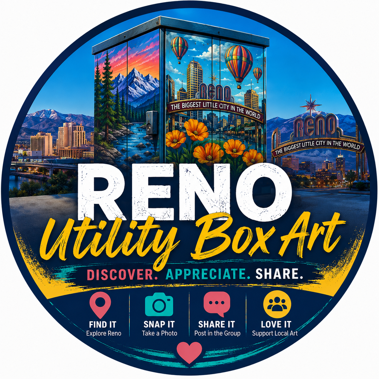 Reno Utility Box Art logo